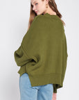 Emory Park Over Fitted Long Sleeve Sweater Top