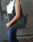 Thomas and Lee Co Jane Perforated Leather Large Tote