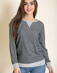 PLUS Terry Crew Neck Tunic