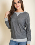 PLUS Terry Crew Neck Tunic