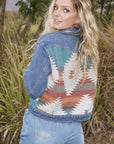 Miss Sparkling |Denim Western Jacket