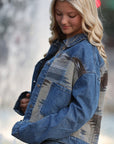 Miss Sparkling |Denim Western Jacket