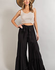 Tiered Wide Leg Pants - Online Only