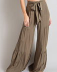 Tiered Wide Leg Pants - Online Only