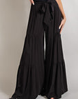 Tiered Wide Leg Pants - Online Only