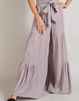 Tiered Wide Leg Pants - Online Only