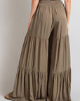 Tiered Wide Leg Pants - Online Only