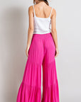 Tiered Wide Leg Pants - Online Only