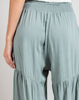 Tiered Wide Leg Pants - Online Only