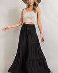 Tiered Wide Leg Pants - Online Only