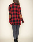 Checkered Elbow Patch Cardigan