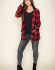 Checkered Elbow Patch Cardigan