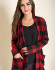 Checkered Elbow Patch Cardigan