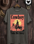 Cowboy Take Me Away Graphic Top - Online Only