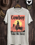 Cowboy Take Me Away Graphic Top - Online Only