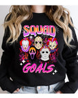 Halloween Squad Goals Fleece Graphic Sweatshirt - Online Only