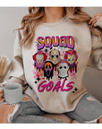 Halloween Squad Goals Fleece Graphic Sweatshirt - Online Only