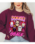 Halloween Squad Goals Fleece Graphic Sweatshirt - Online Only