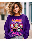 Halloween Squad Goals Fleece Graphic Sweatshirt - Online Only