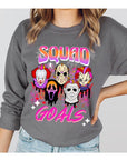 Halloween Squad Goals Fleece Graphic Sweatshirt - Online Only