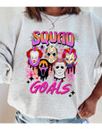 Halloween Squad Goals Fleece Graphic Sweatshirt - Online Only