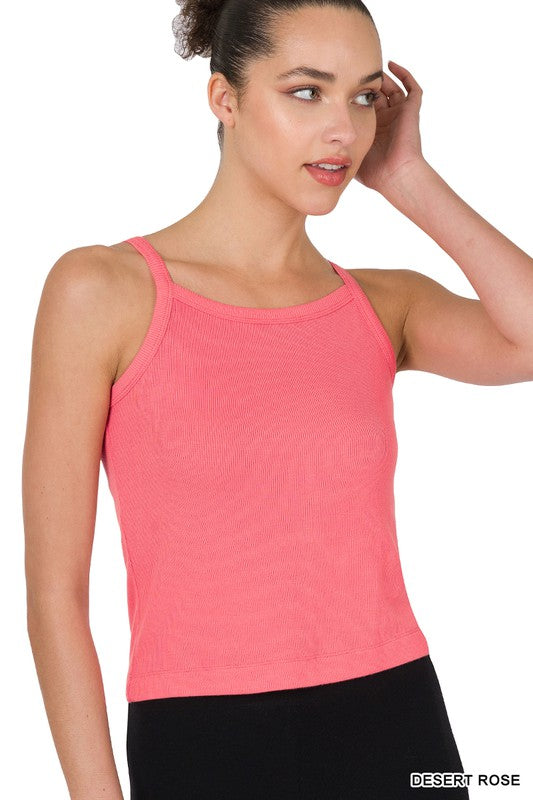 Zenana Ribbed Soft Rayon Cami - Online Only