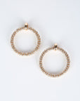 Bold Rhinestone Hoop Earrings