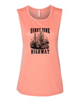 Honky Tonk Highway Print Muscle Tank