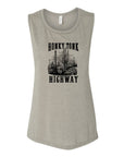 Honky Tonk Highway Print Muscle Tank