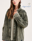 Chelsie Washed Jacket by La Miel - Online Only