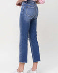 VERVET by Flying Monkey Mid-Rise Straight Crop Jeans