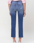 VERVET by Flying Monkey Mid-Rise Straight Crop Jeans