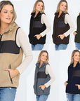 Unisex Women's Sherpa Fleece Vest Jacket