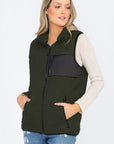 Unisex Women's Sherpa Fleece Vest Jacket