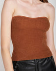 Emory Park Fuzzy Sweater Tube Top