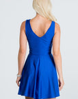 La Scala Sleeveless Dalia Flared Tricot Dress