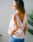 Solid V-Neck Sleeveless Top