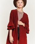 Jade by Jane Glitter Bell Sleeve Kimono Cardigan