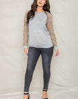 Lace Sleeve Raglan Tunic