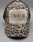 Leopard Pumpkin Season Patch Hat