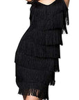 Women's Short All-Over Fringe Flapper Dress