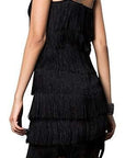 Women's Short All-Over Fringe Flapper Dress