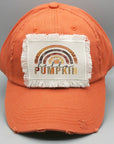 Hello Pumpkin Rainbow Patch Hat