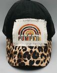 Hello Pumpkin Rainbow Patch Hat