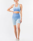 OTOS Active Ombre Seamless Biker Short Set