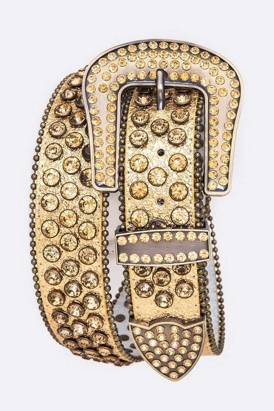 PLUS Crystal Statement Western Belt