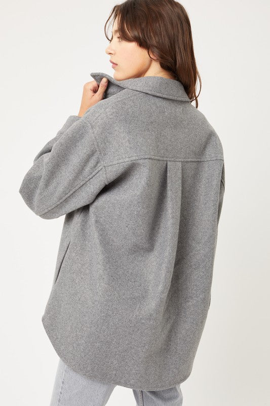 Oversized Fleece Shacket - Online Only