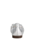 Marlow Metallic Eyelet Detail Bow Ballerinas