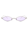 Slim Narrow Diamond Hexagonal Fashion Sunglasses