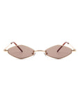 Slim Narrow Diamond Hexagonal Fashion Sunglasses